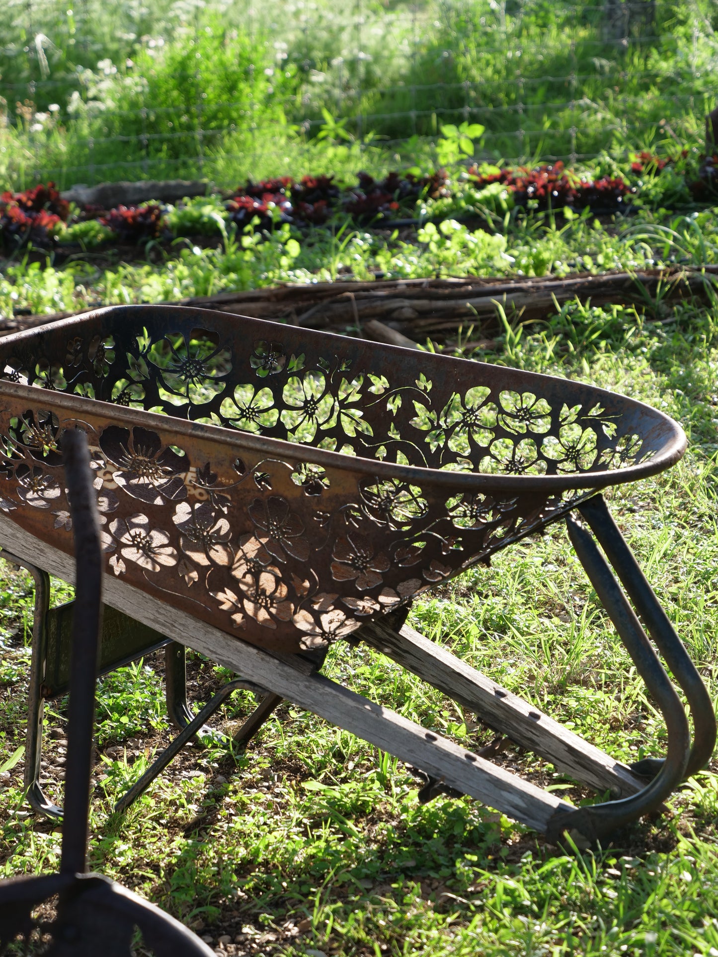 Vintage wheelbarrow 2 - Floral
