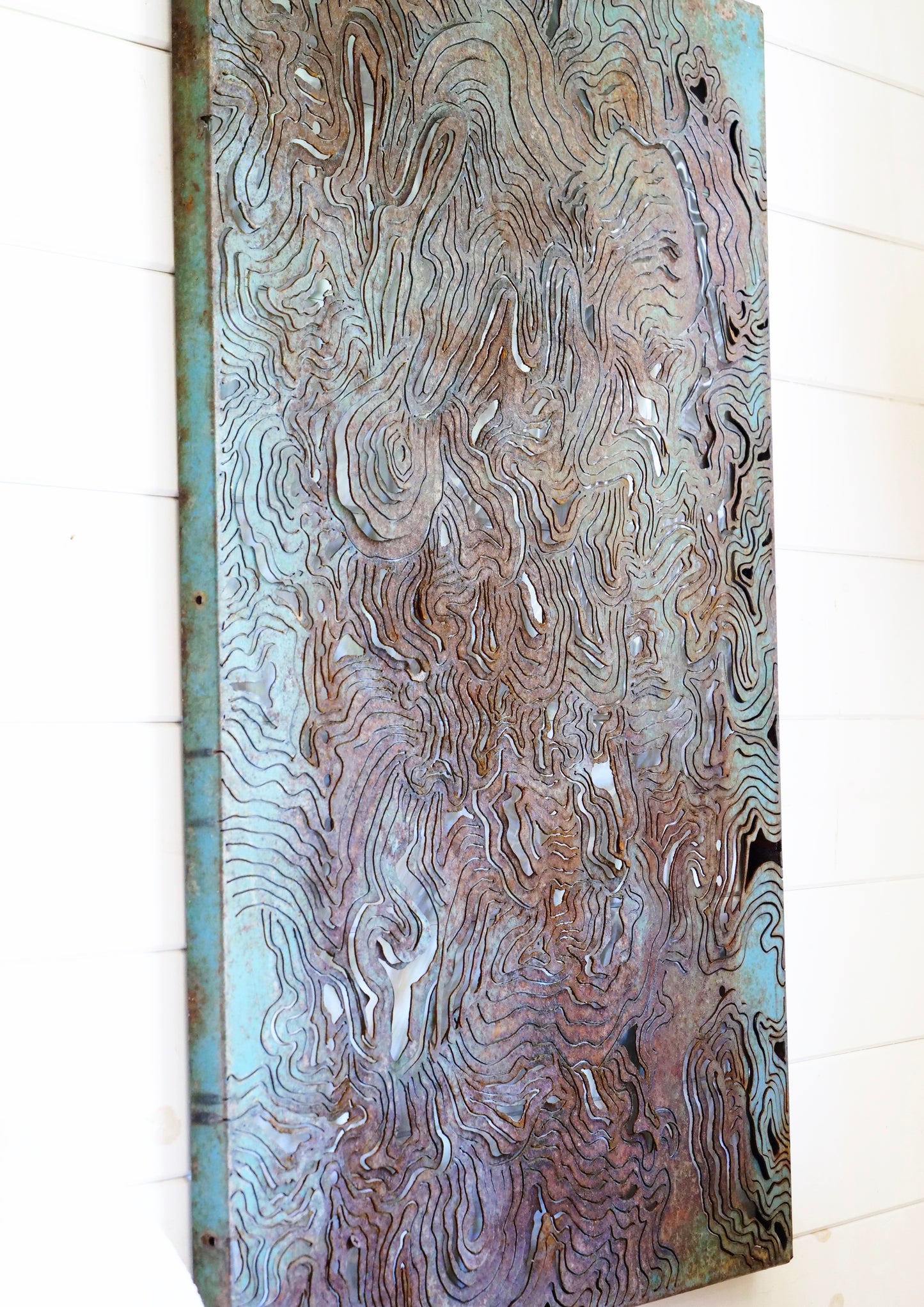 Blue Topography (24"x36")