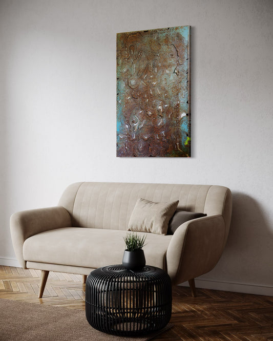 Blue Topography (24"x36")