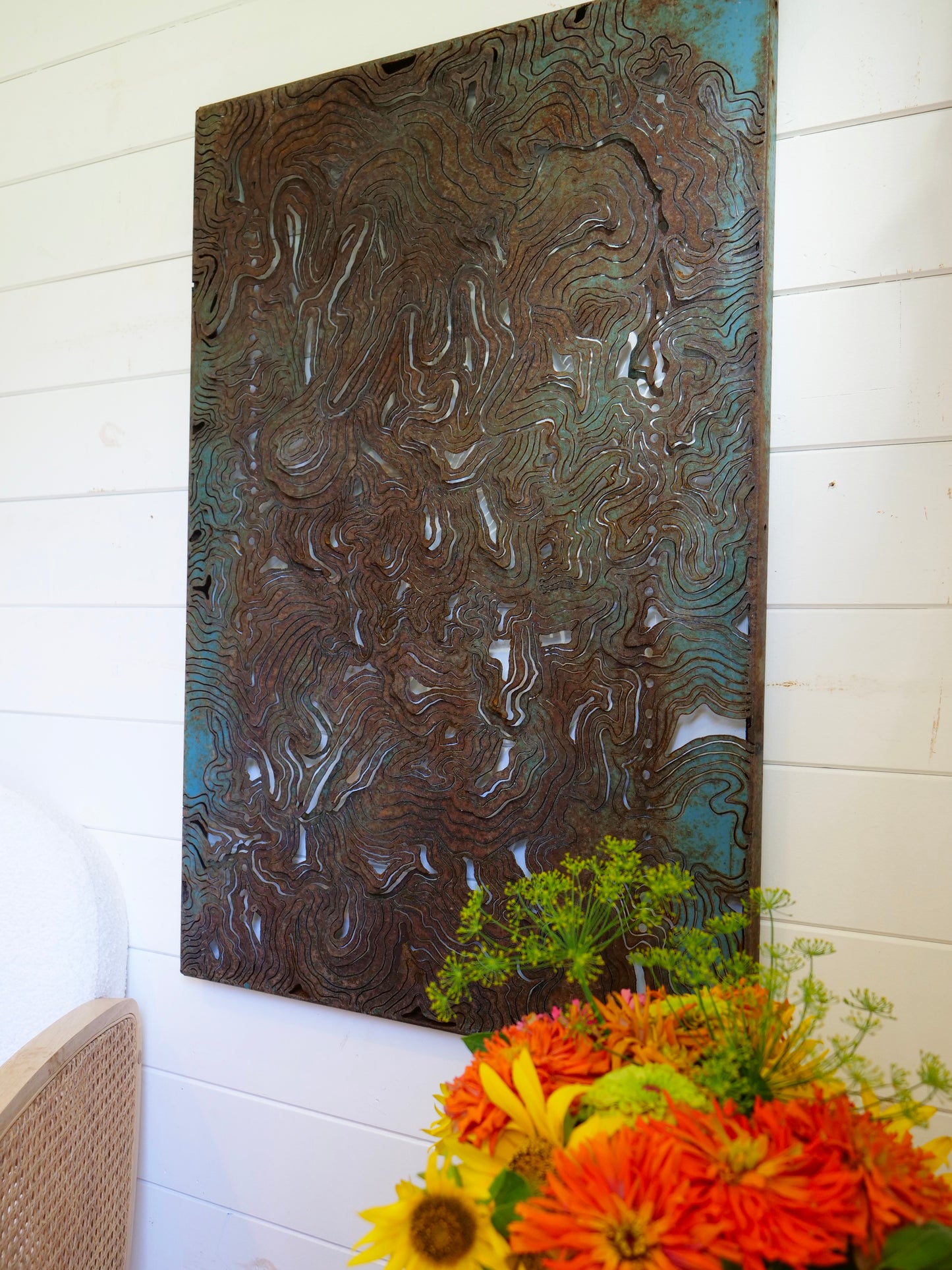 Blue Topography (24"x36")