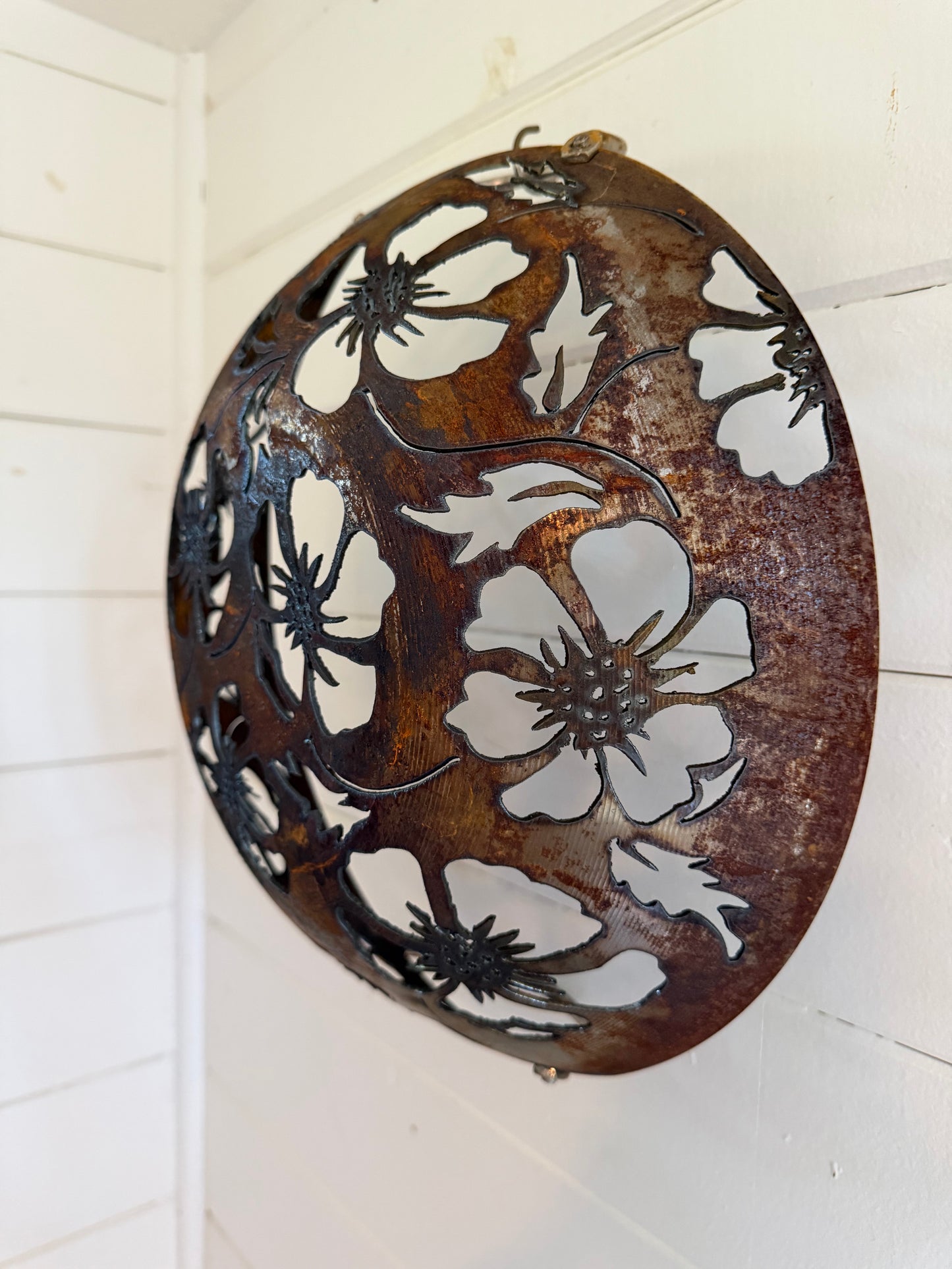 Plasma-cut Wok - Floral