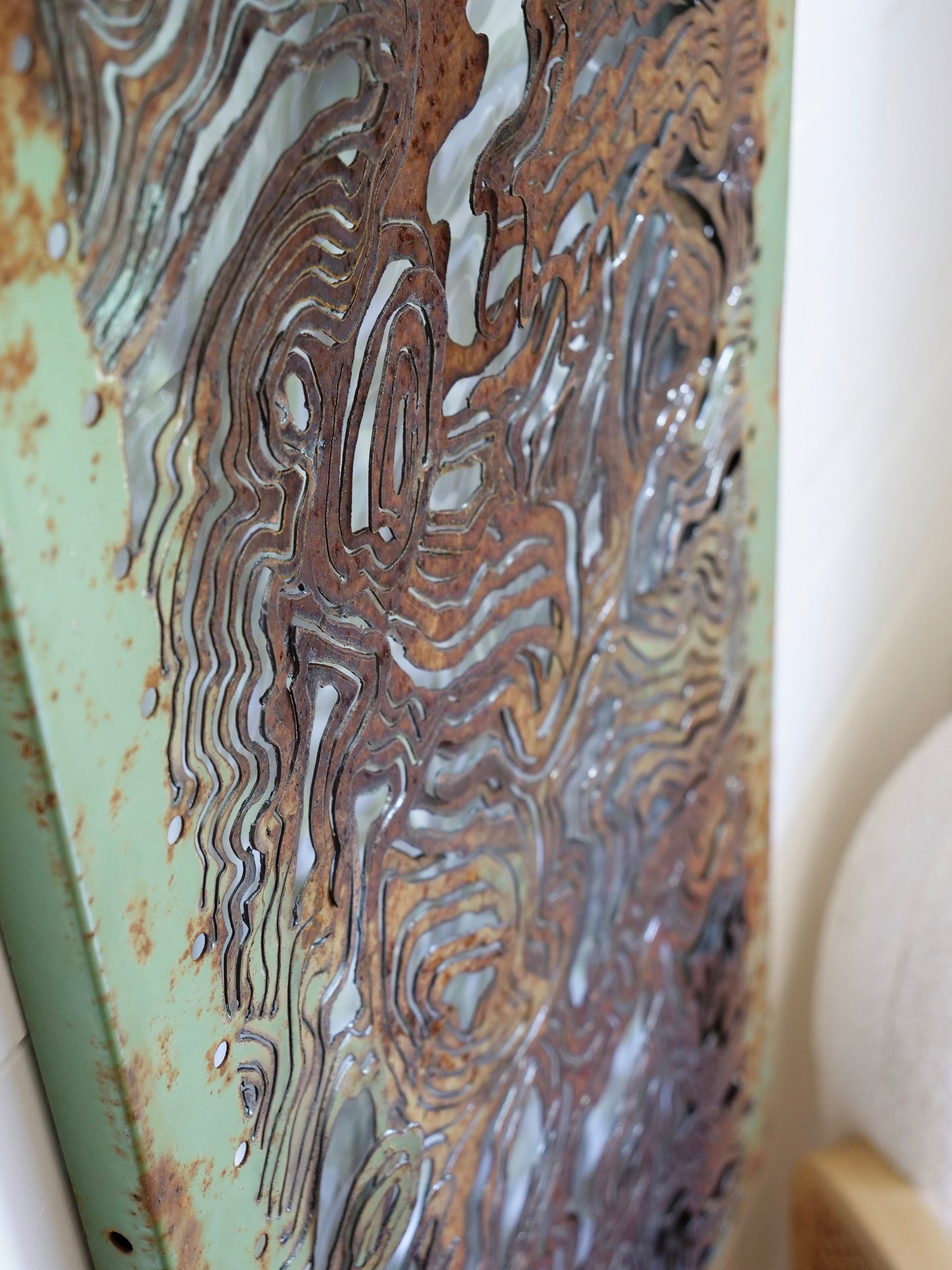 Green Topography #2 (18"x36")