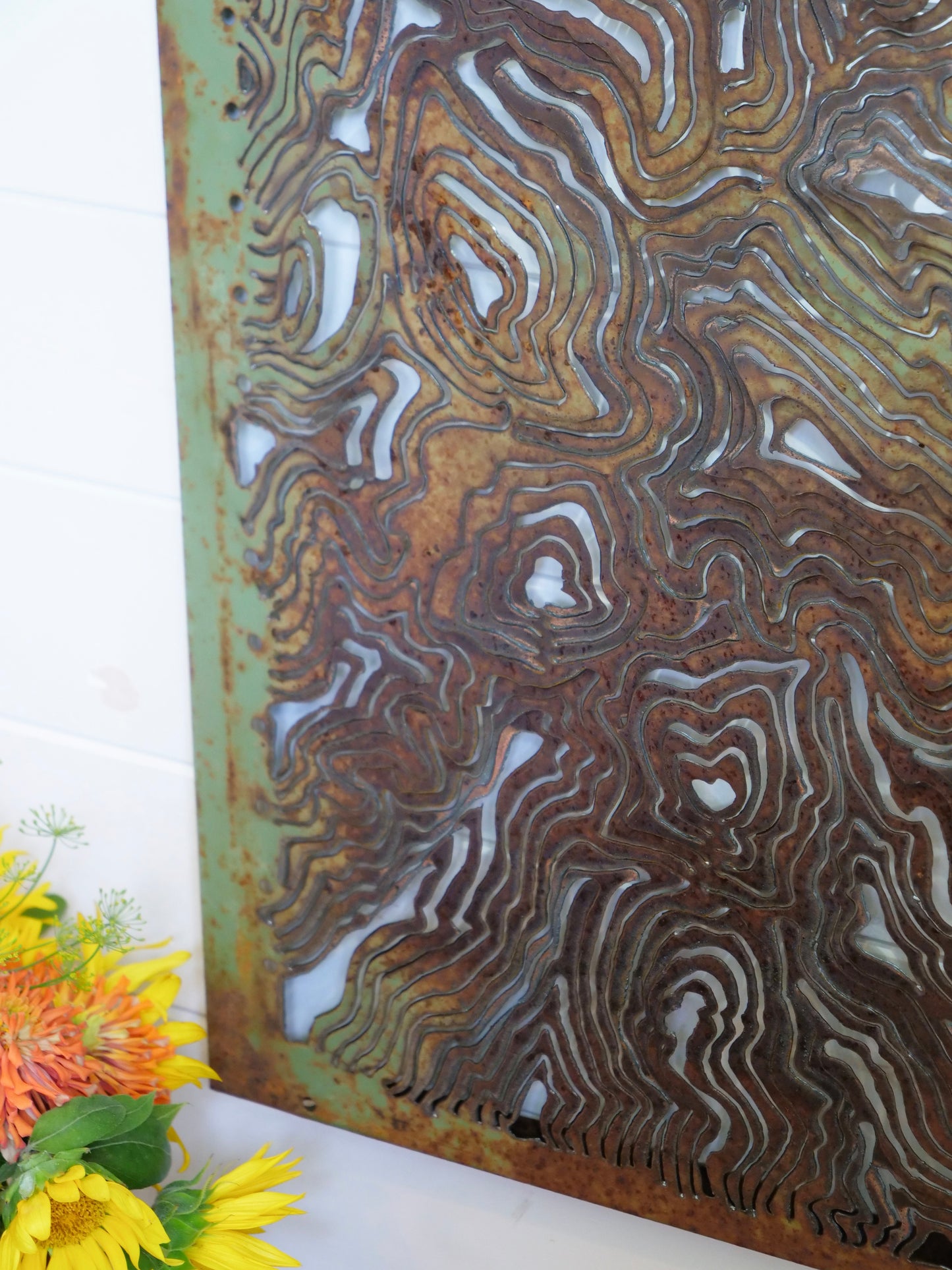 Green Topography #2 (18"x36")