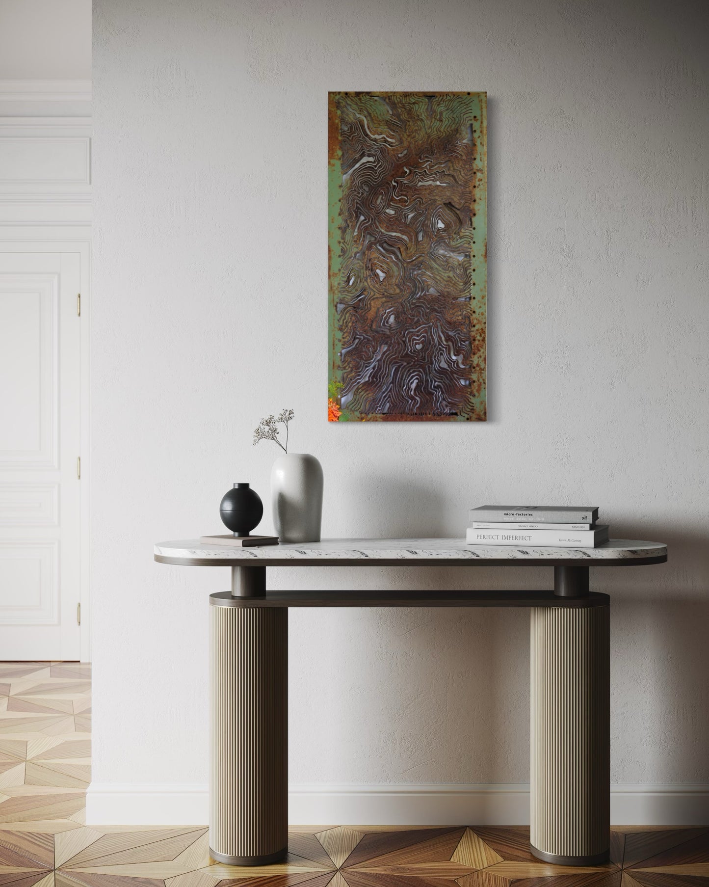 Green Topography #2 (18"x36")