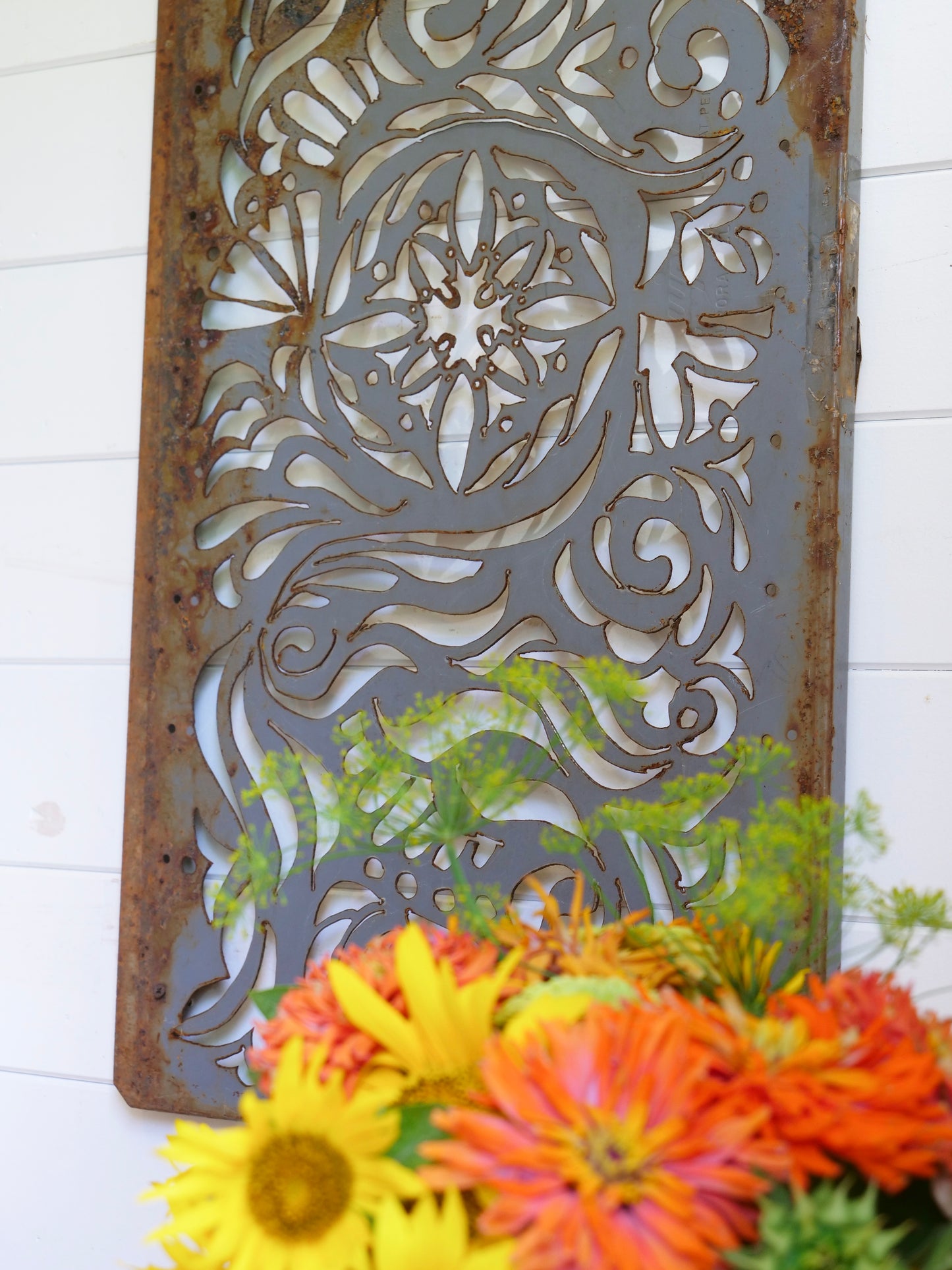 Grey Abstract Waves 18.5"36"