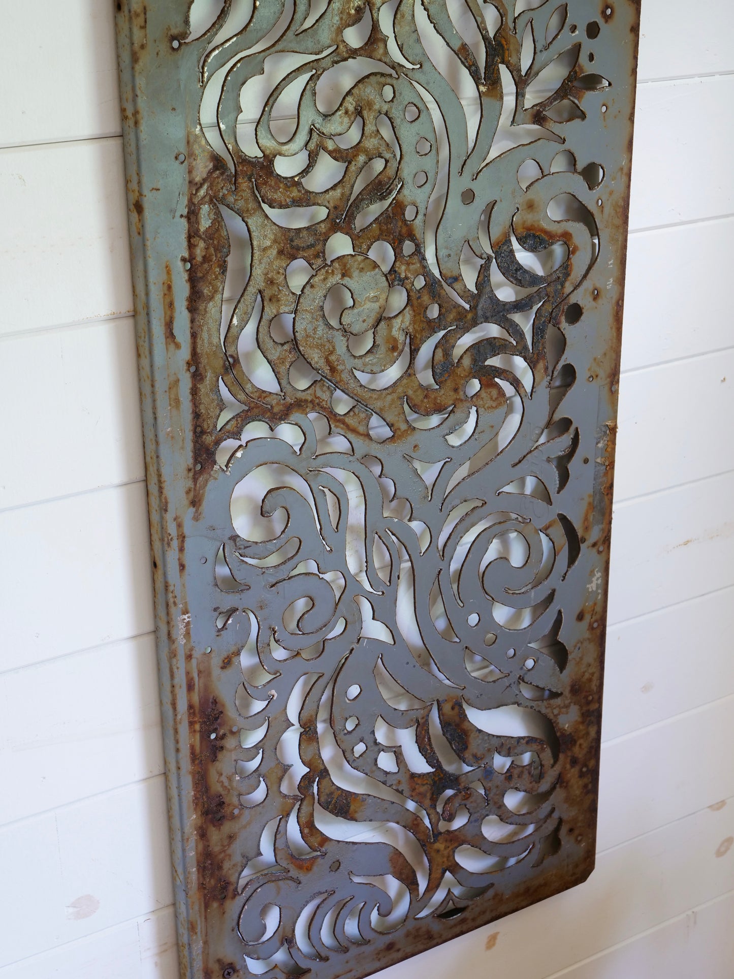 Grey Abstract #3 18.5x36"