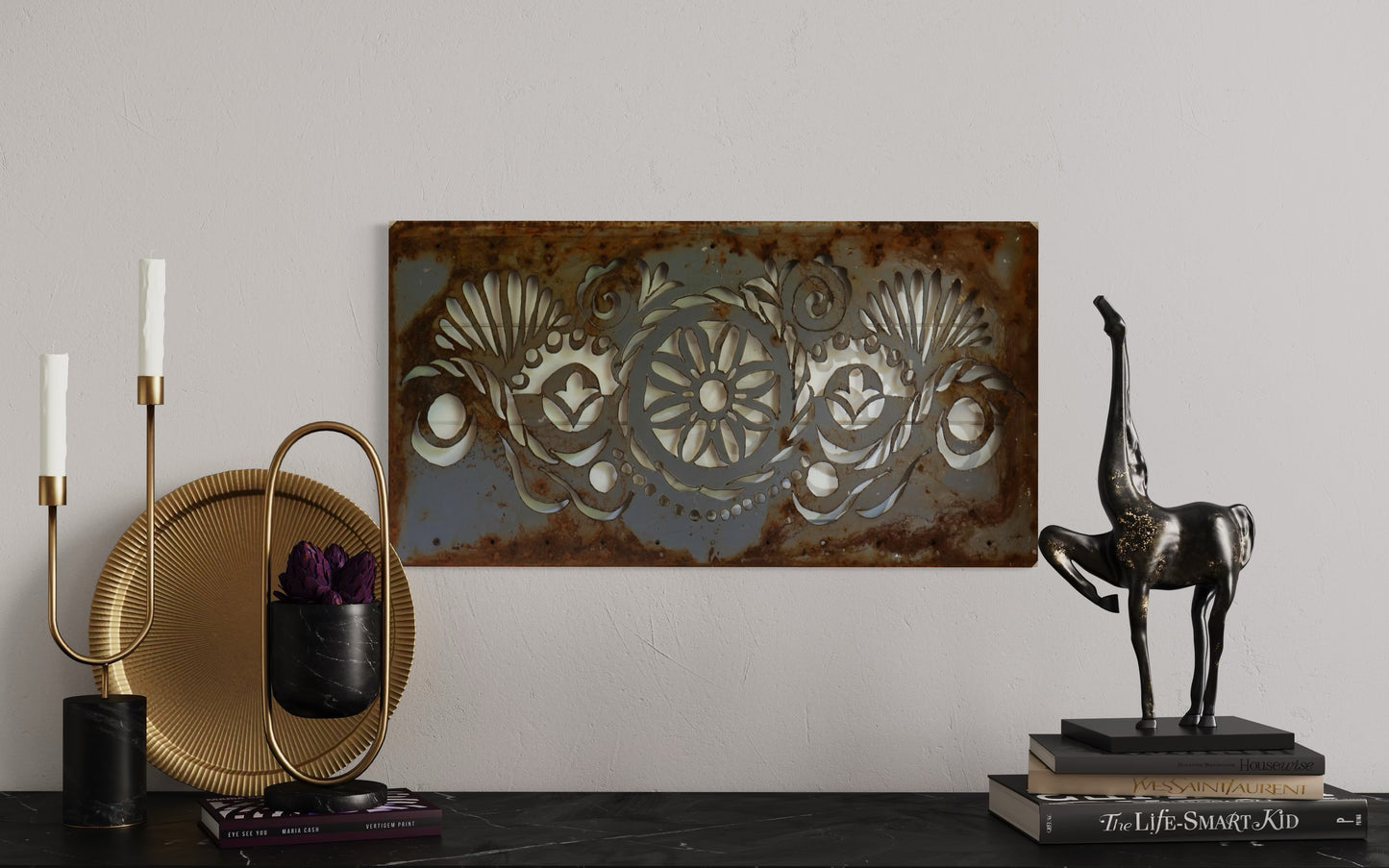 Grey Abstract #2 18.5"36"