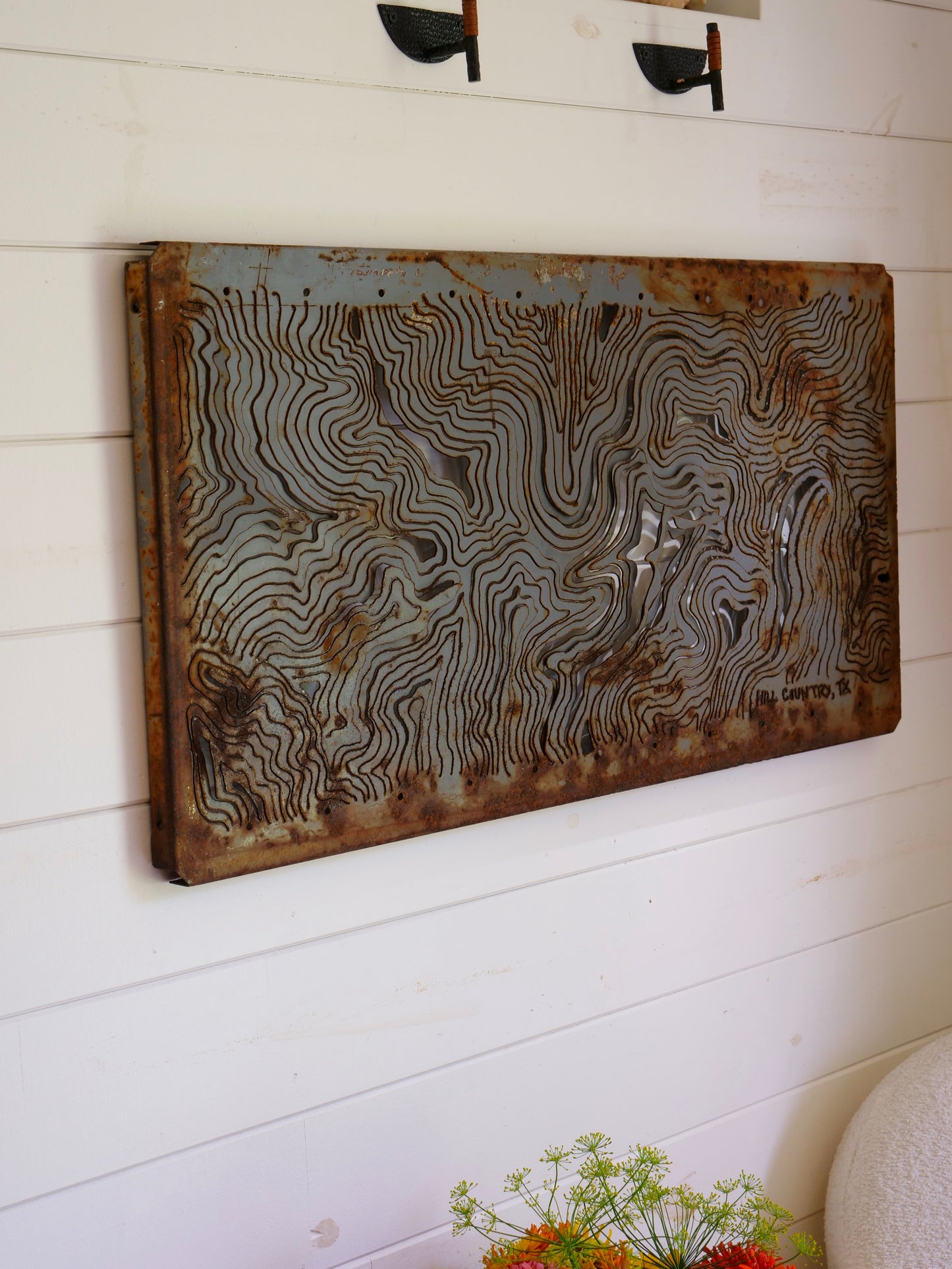 Hill Country Grey Topography 18.5"x36"