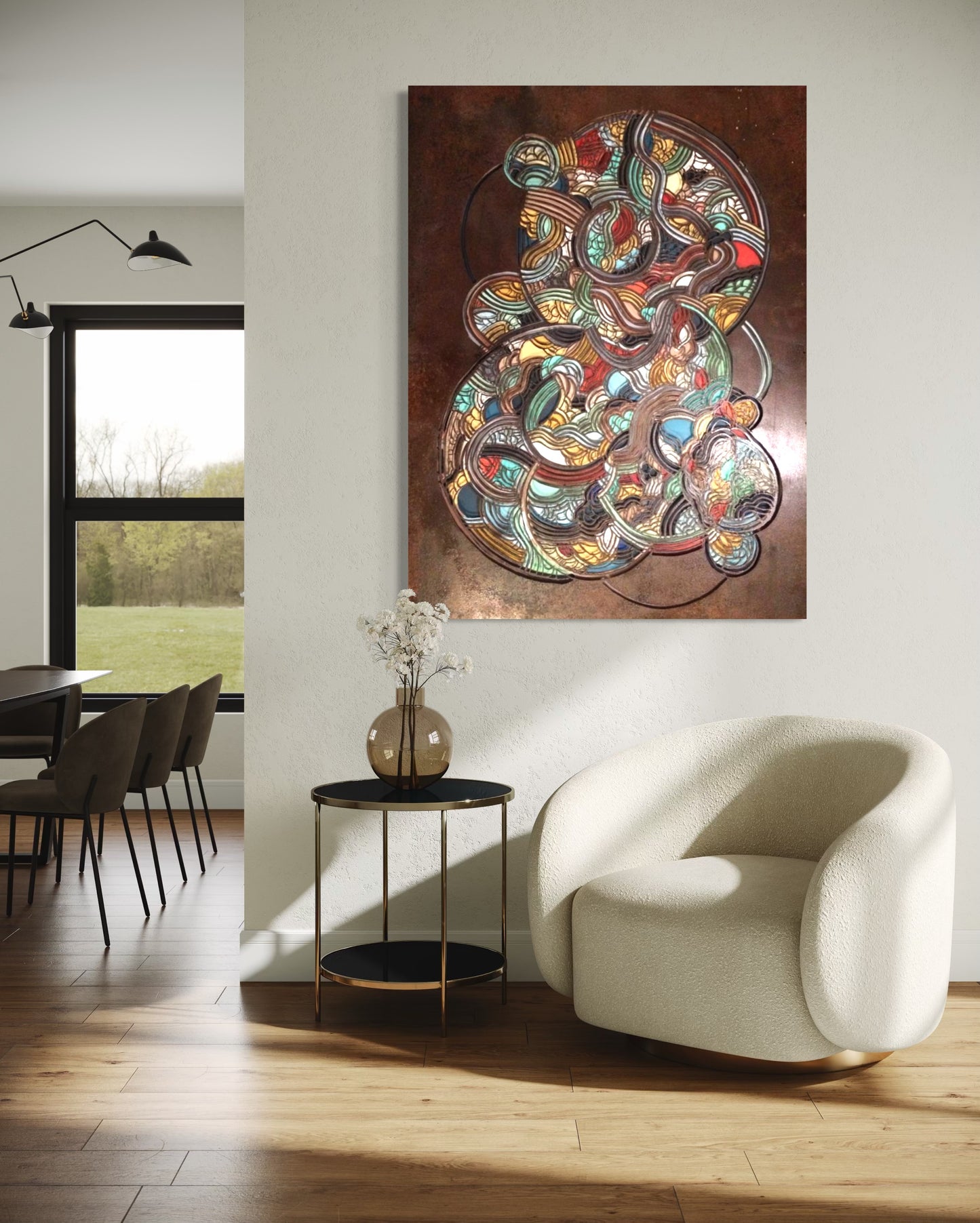 Tangled Glass (48"x60")