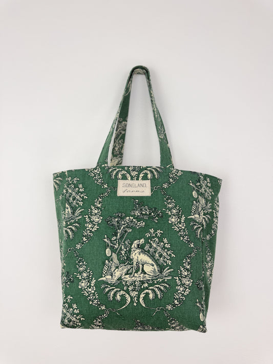 Hunting Toile (Green) (1985 Hand Print) (Brunschwig & Fils)