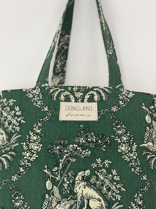 Hunting Toile (Green) (1985 Hand Print) (Brunschwig & Fils)
